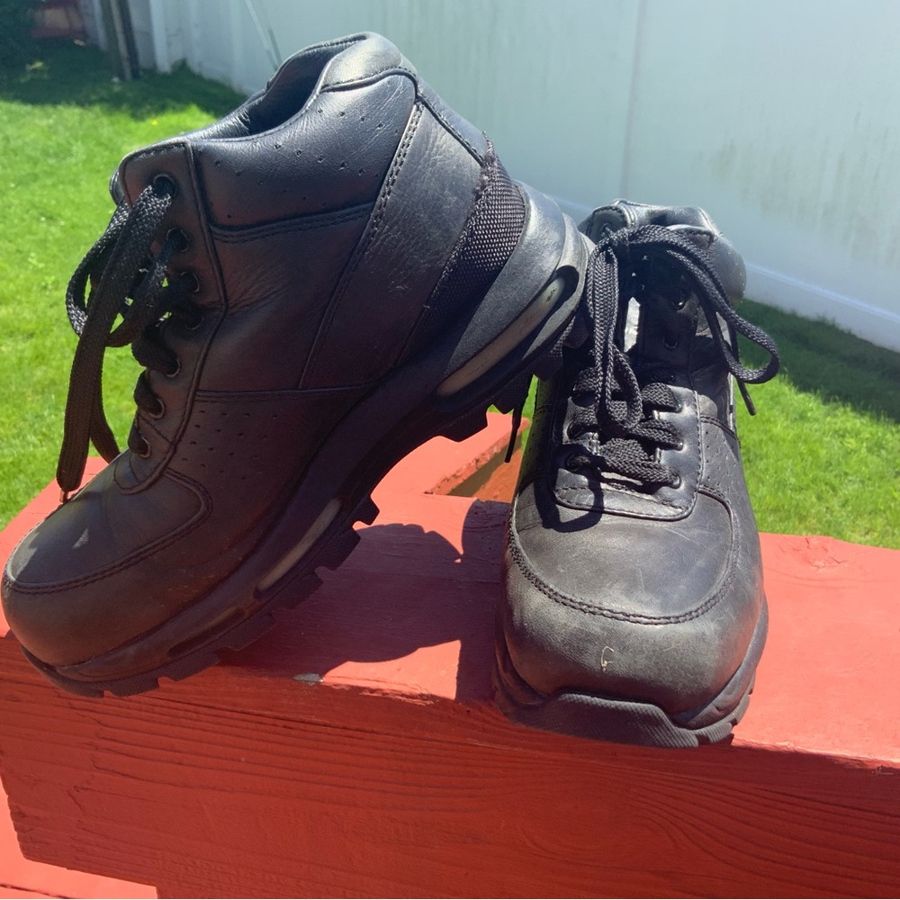 Nike Black Combat Moto Boots Durable Design